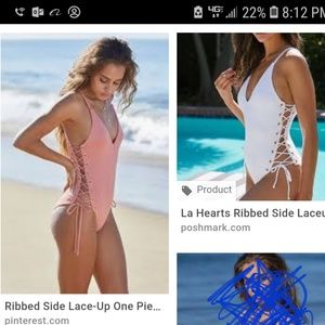 ISO la hearts swimsuit lace up sides small or med